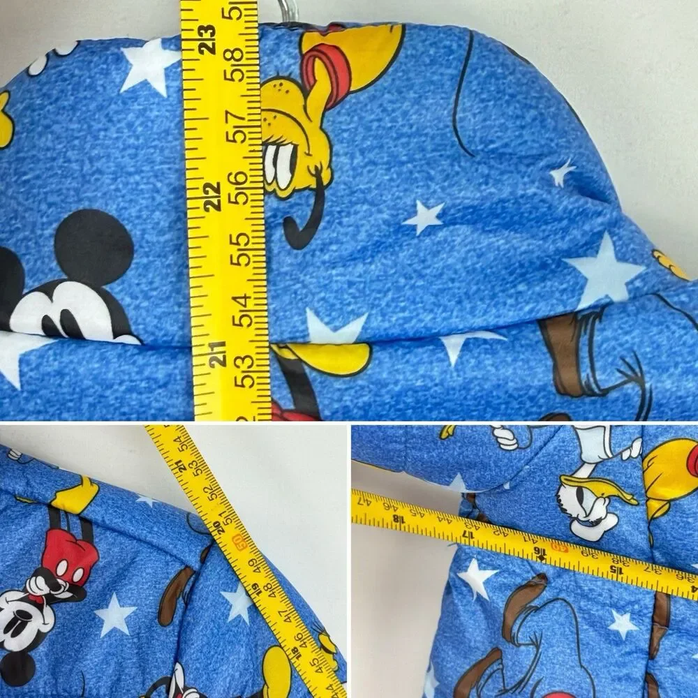 DISNEY Store Mickey Mouse Blue LightWeight Puffy Puffer Jacket Size 7/8